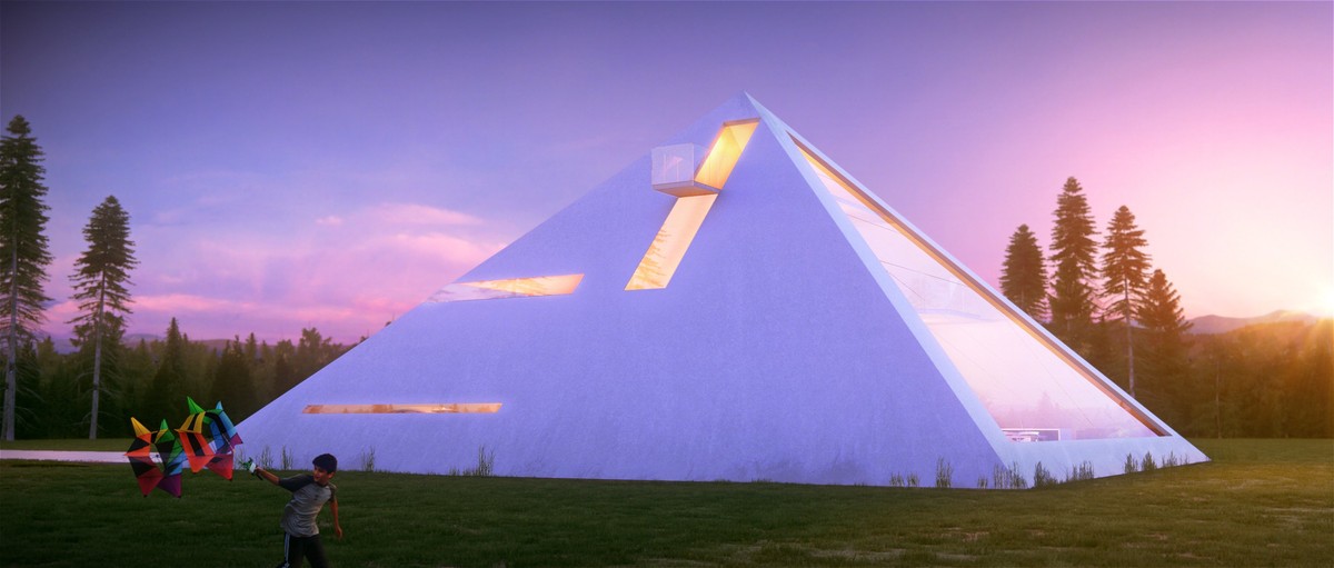 Фотография: Почувствовать себя фараоном: футуристический концепт дома-пирамиды №6 - BigPicture.ru