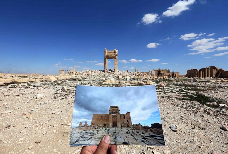 Фотография: Что стало с многовековыми памятниками Пальмиры после ИГИЛа №5 - BigPicture.ru