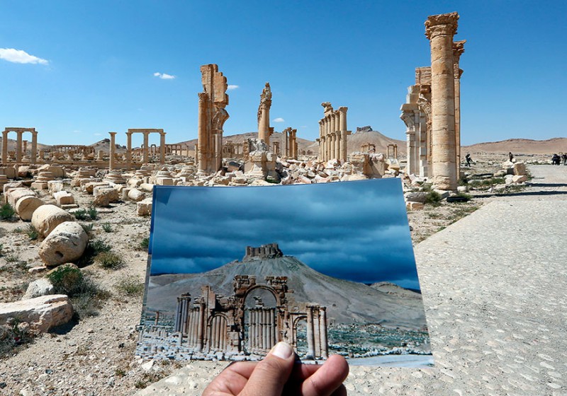 Фотография: Что стало с многовековыми памятниками Пальмиры после ИГИЛа №4 - BigPicture.ru