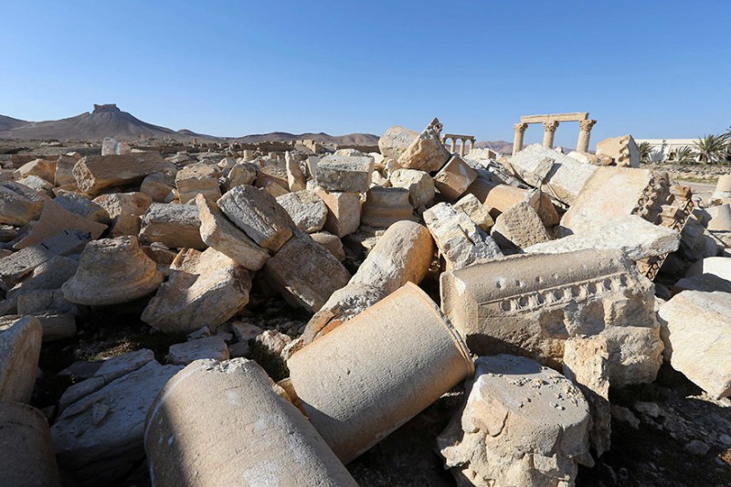 Фотография: Что стало с многовековыми памятниками Пальмиры после ИГИЛа №11 - BigPicture.ru