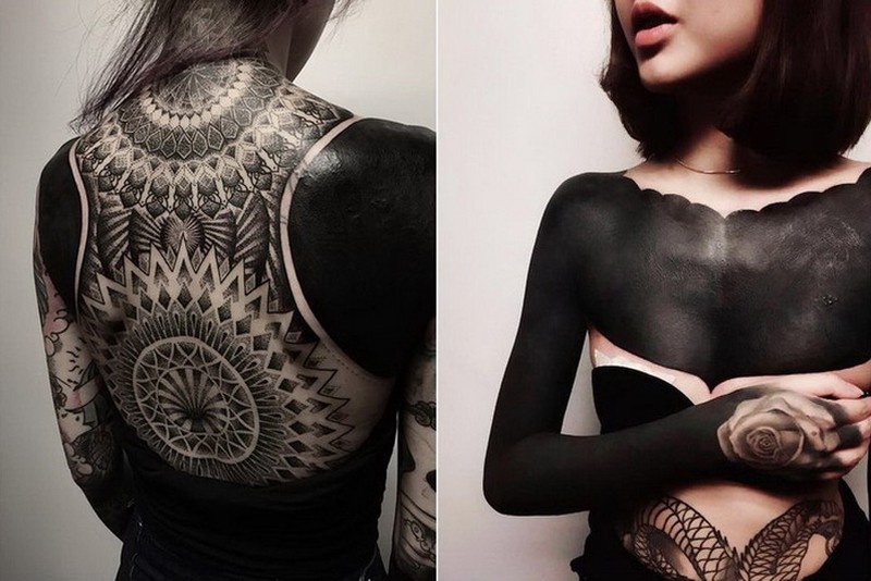 Фотография: Люди в черном: новый тату-тренд в Сингапуре №1 - BigPicture.ru