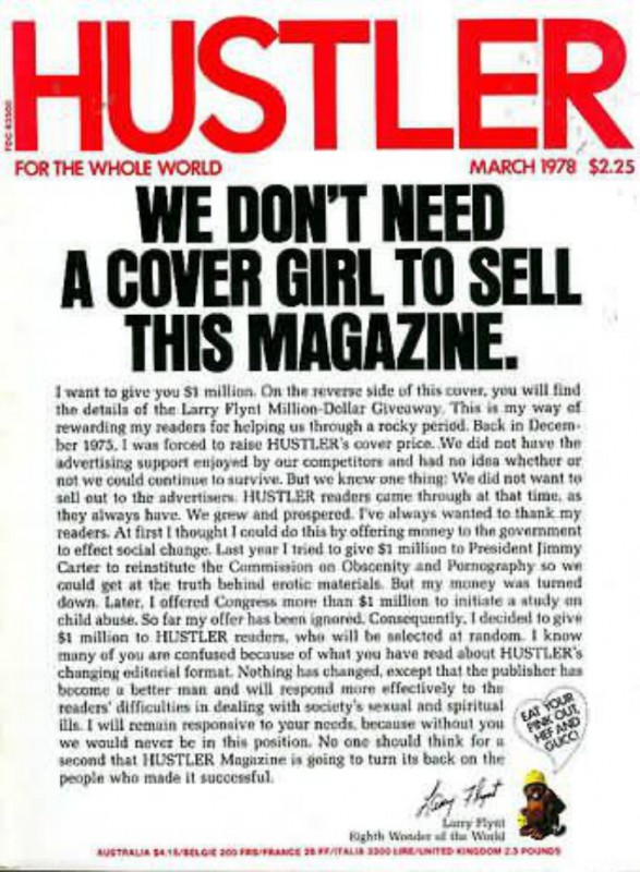 Фотография: 10 самых скандальных обложек журнала Hustler №6 - BigPicture.ru