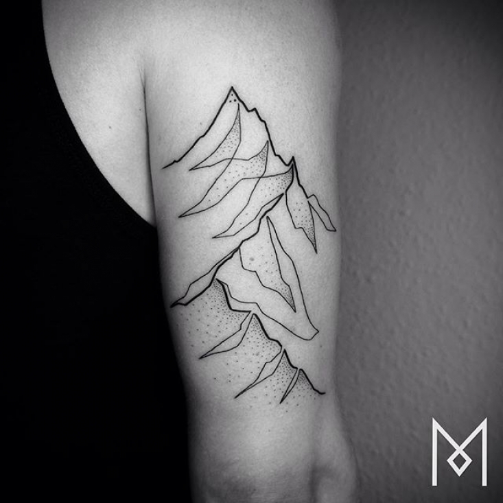 Фотография: Крутые минималистичные татуировки, нарисованные одной линией №25 - BigPicture.ru