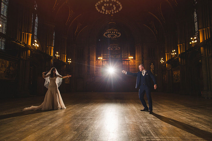 Фотография: Английская пара сыграла свадьбу в стиле романов о Гарри Поттере №3 - BigPicture.ru