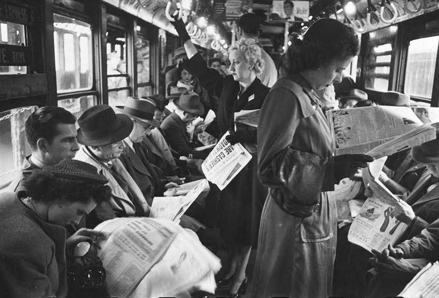 Фотография: Фотографии нью-йоркского метро 1940-х, сделанные молодым Стэнли Кубриком №7 - BigPicture.ru