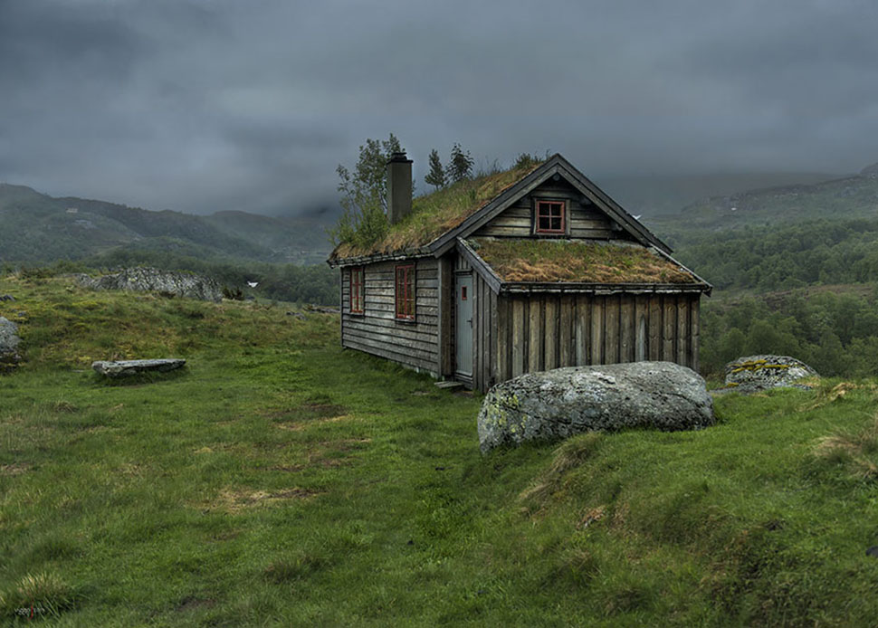 Фотография: Скандинавские домики с заросшей крышей, в которых хочется поселиться немедленно №16 - BigPicture.ru