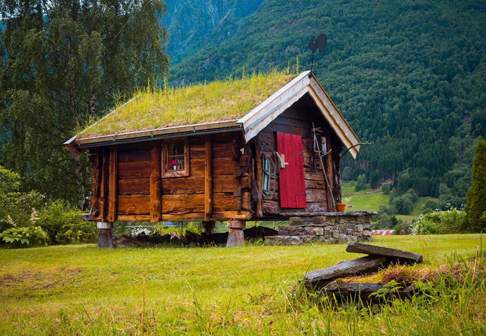 Фотография: Скандинавские домики с заросшей крышей, в которых хочется поселиться немедленно №18 - BigPicture.ru