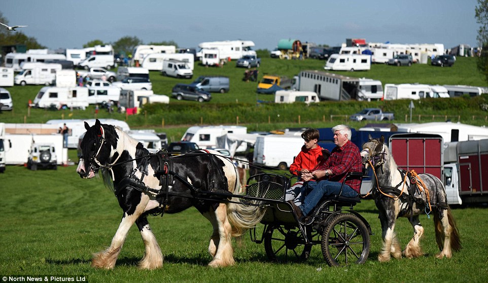Фотография: Смешались в кучу кони, люди: что творят тысячи цыган на конной ярмарке в Эпплби №6 - BigPicture.ru