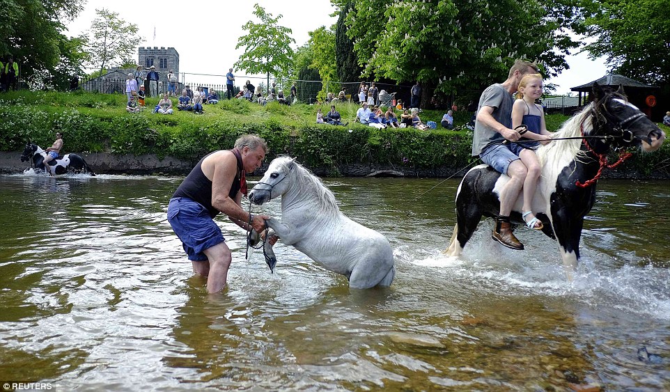 Фотография: Смешались в кучу кони, люди: что творят тысячи цыган на конной ярмарке в Эпплби №14 - BigPicture.ru