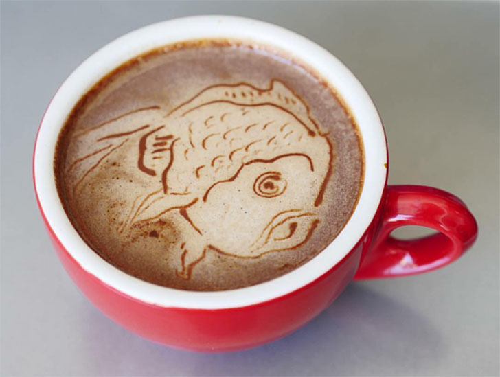Фотография: Кофейно-молочные истории: бариста из Сан-Франциско рисует шедевры на вкуснейшем латте №1 - BigPicture.ru