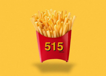 Измененные логотипы известных продуктов показывают, сколько в них калорий