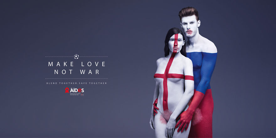 Фотография: Занимайтесь любовью, а не войной: новая рекламная кампания против СПИДа №2 - BigPicture.ru