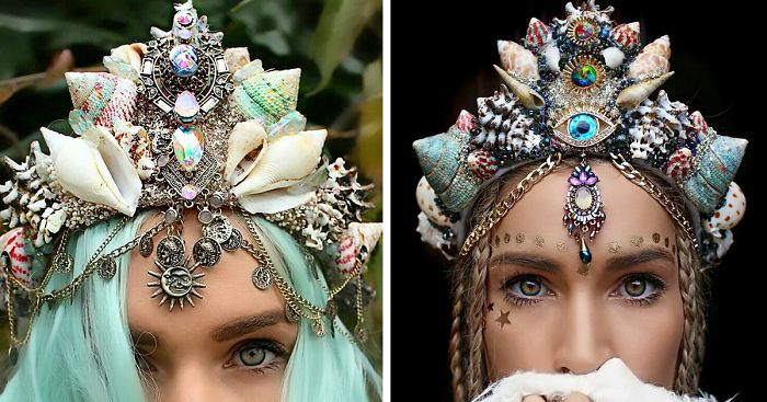 Фотография: Потрясающие короны из ракушек превратят любую девушку в современную русалку №1 - BigPicture.ru