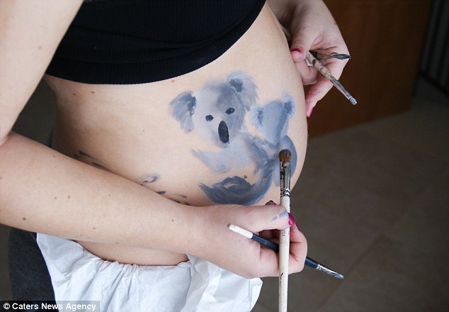 Фотография: Испанская художница пишет невероятные картины на животах беременных женщин №16 - BigPicture.ru
