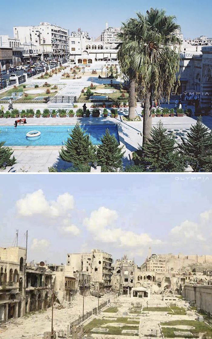 Фотография: 20 фото о том, во что война превратила крупнейший город Сирии №20 - BigPicture.ru