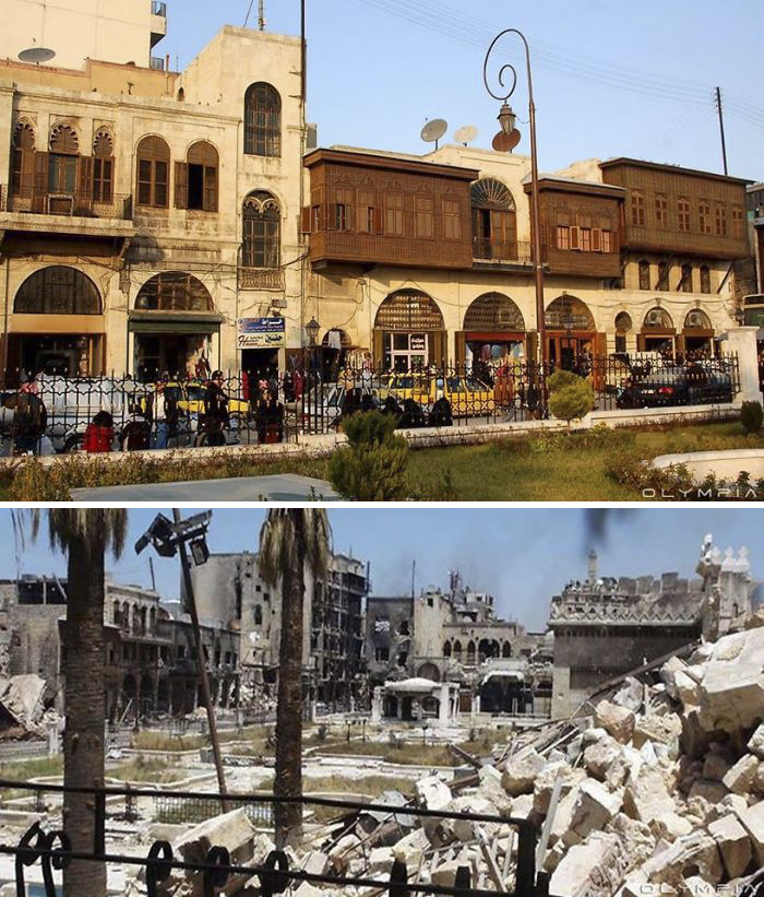 Фотография: 20 фото о том, во что война превратила крупнейший город Сирии №18 - BigPicture.ru