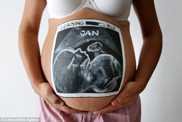 Фотография: Испанская художница пишет невероятные картины на животах беременных женщин №3 - BigPicture.ru