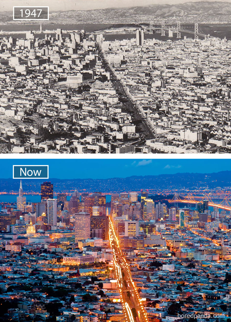Ветер перемен: Знаменитые города с одного ракурса в прошлом и настоящем