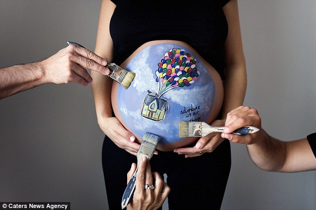 Фотография: Испанская художница пишет невероятные картины на животах беременных женщин №4 - BigPicture.ru