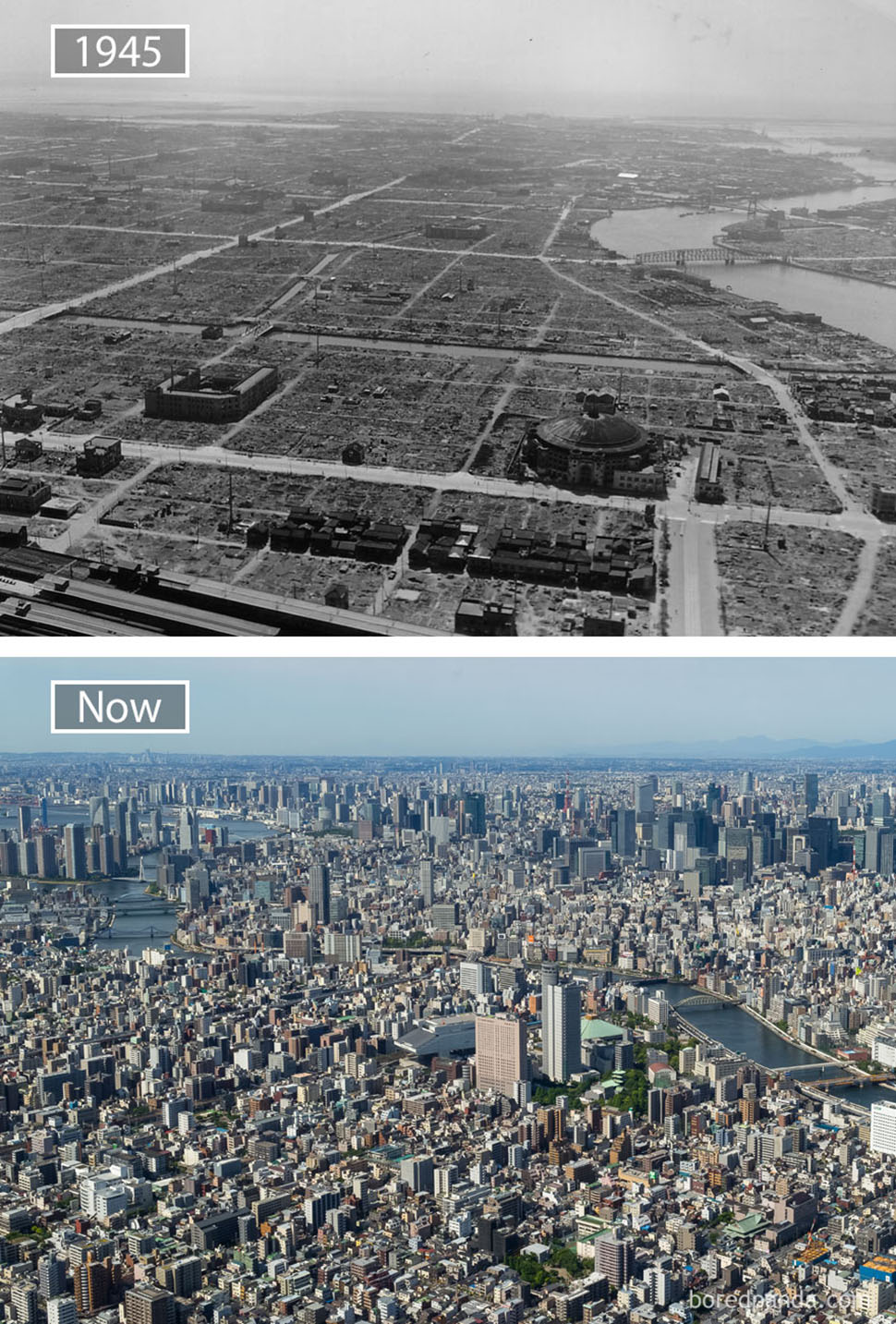 Ветер перемен: Знаменитые города с одного ракурса в прошлом и настоящем