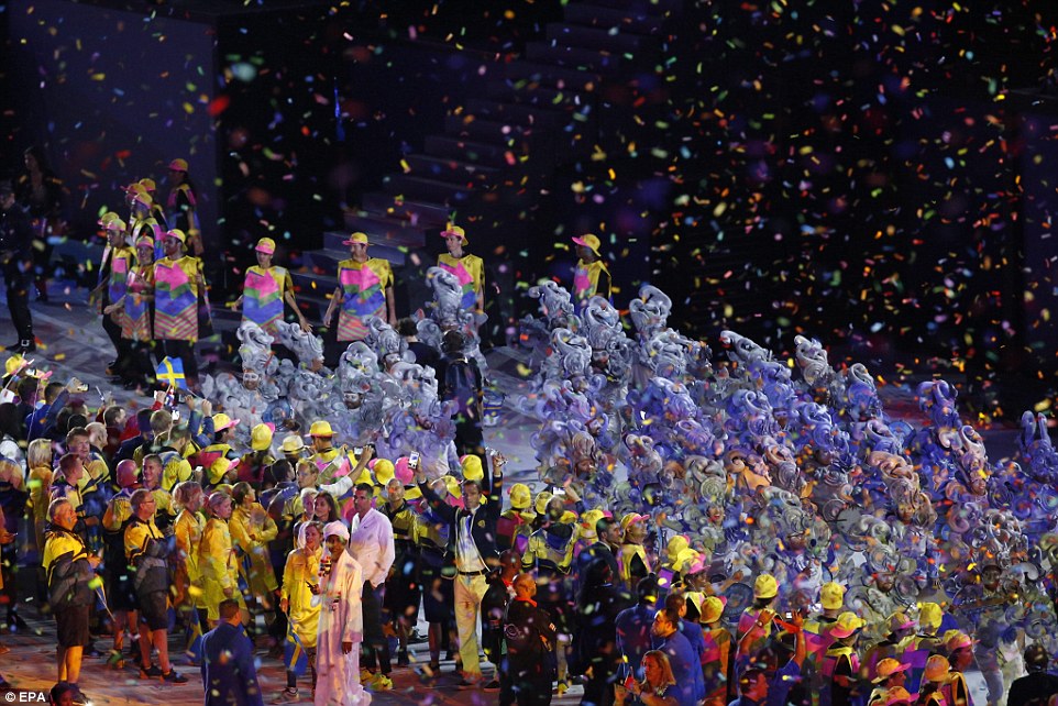 Фотография: Самые яркие моменты церемонии открытия летней Олимпиады в Рио-де-Жанейро №14 - BigPicture.ru