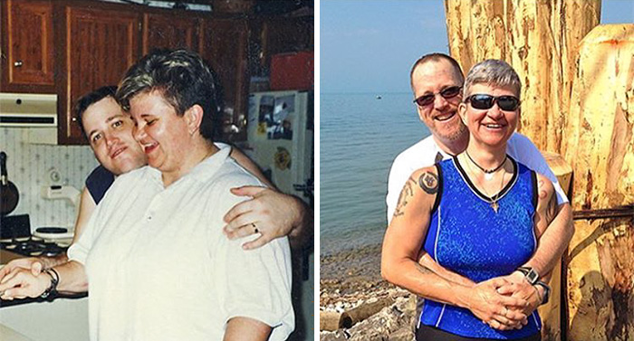 Фотография: Вдохновляющие фотографии пар до и после совместного похудения №21 - BigPicture.ru