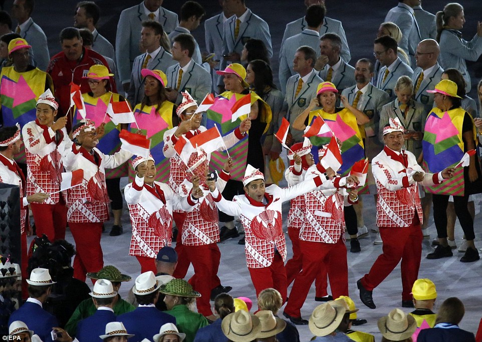 Фотография: Самые яркие моменты церемонии открытия летней Олимпиады в Рио-де-Жанейро №31 - BigPicture.ru