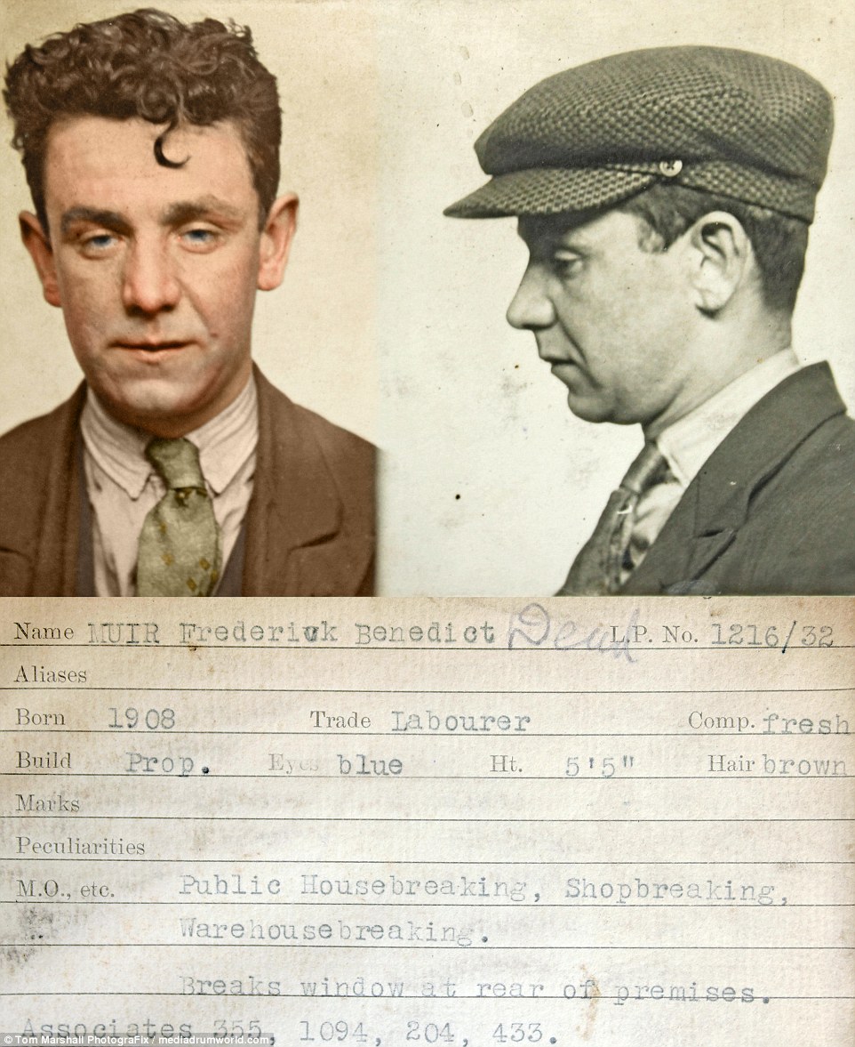 Фотография: Гоп-стоп, мы не боимся Скотленд-Ярд: цветные снимки преступников 1930-х №11 - BigPicture.ru