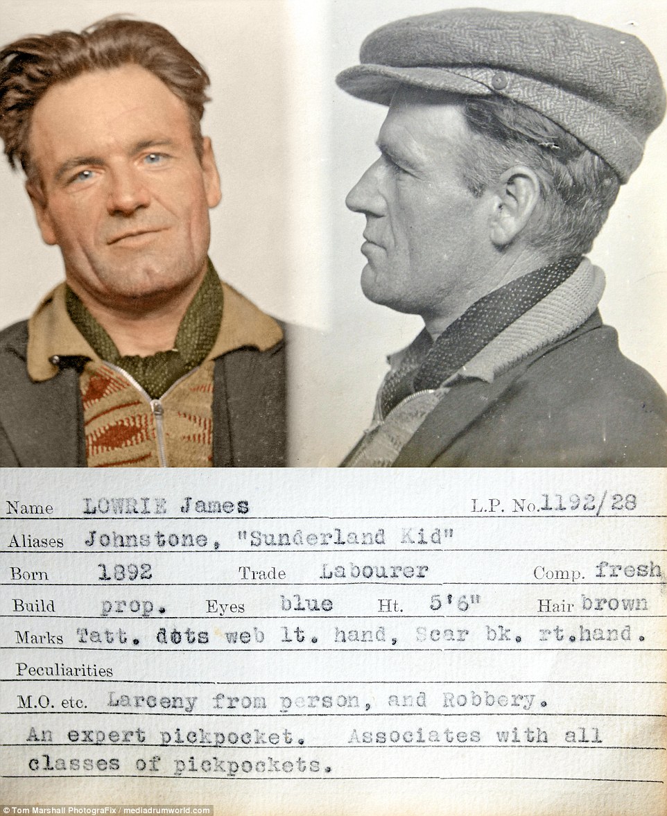 Фотография: Гоп-стоп, мы не боимся Скотленд-Ярд: цветные снимки преступников 1930-х №5 - BigPicture.ru