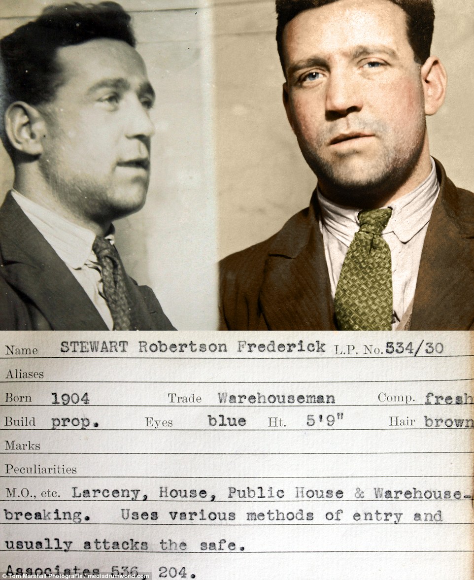 Фотография: Гоп-стоп, мы не боимся Скотленд-Ярд: цветные снимки преступников 1930-х №12 - BigPicture.ru