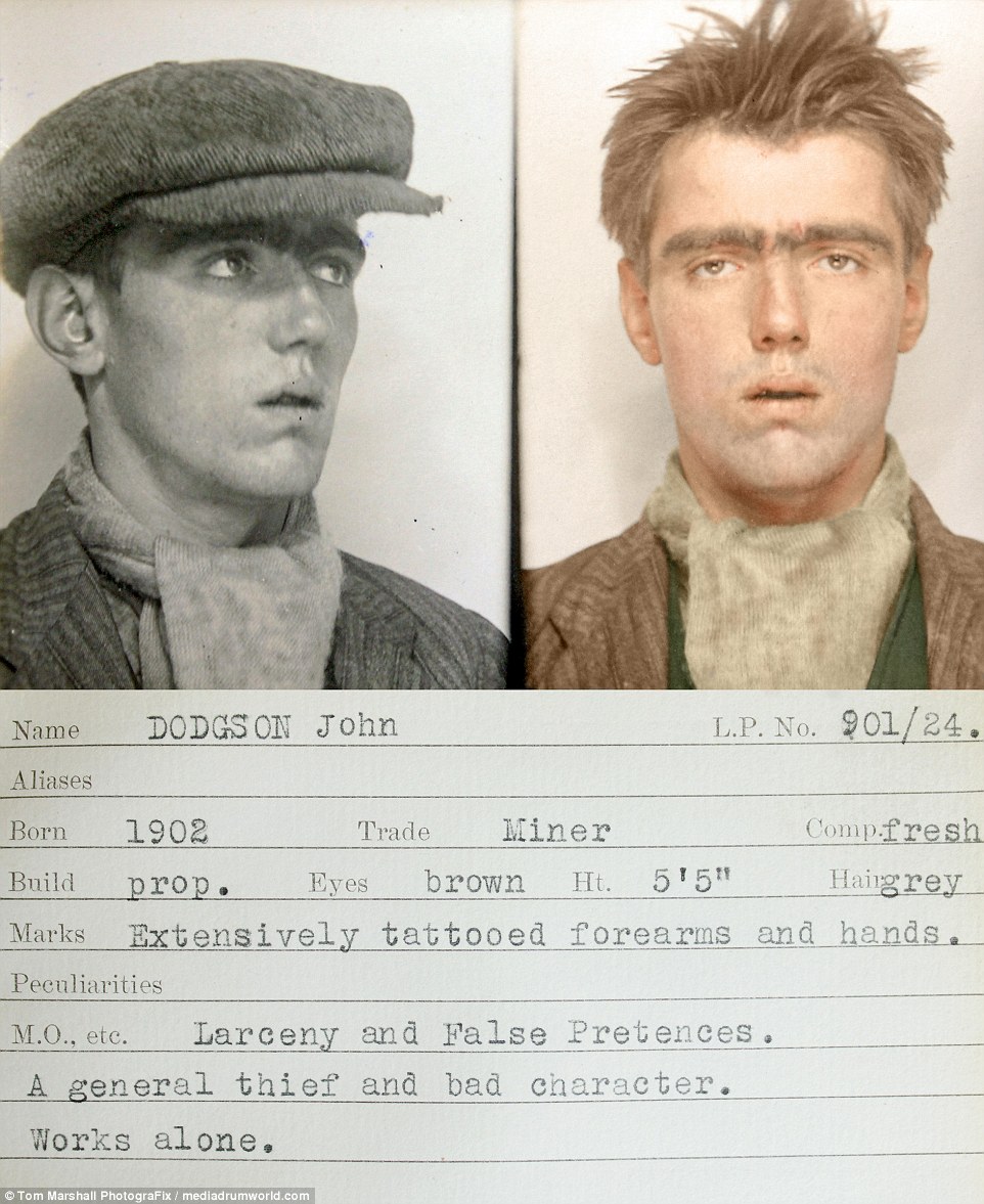 Фотография: Гоп-стоп, мы не боимся Скотленд-Ярд: цветные снимки преступников 1930-х №2 - BigPicture.ru