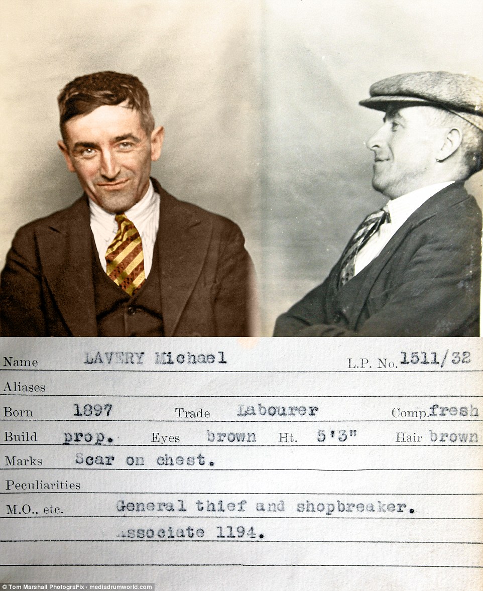 Фотография: Гоп-стоп, мы не боимся Скотленд-Ярд: цветные снимки преступников 1930-х №7 - BigPicture.ru