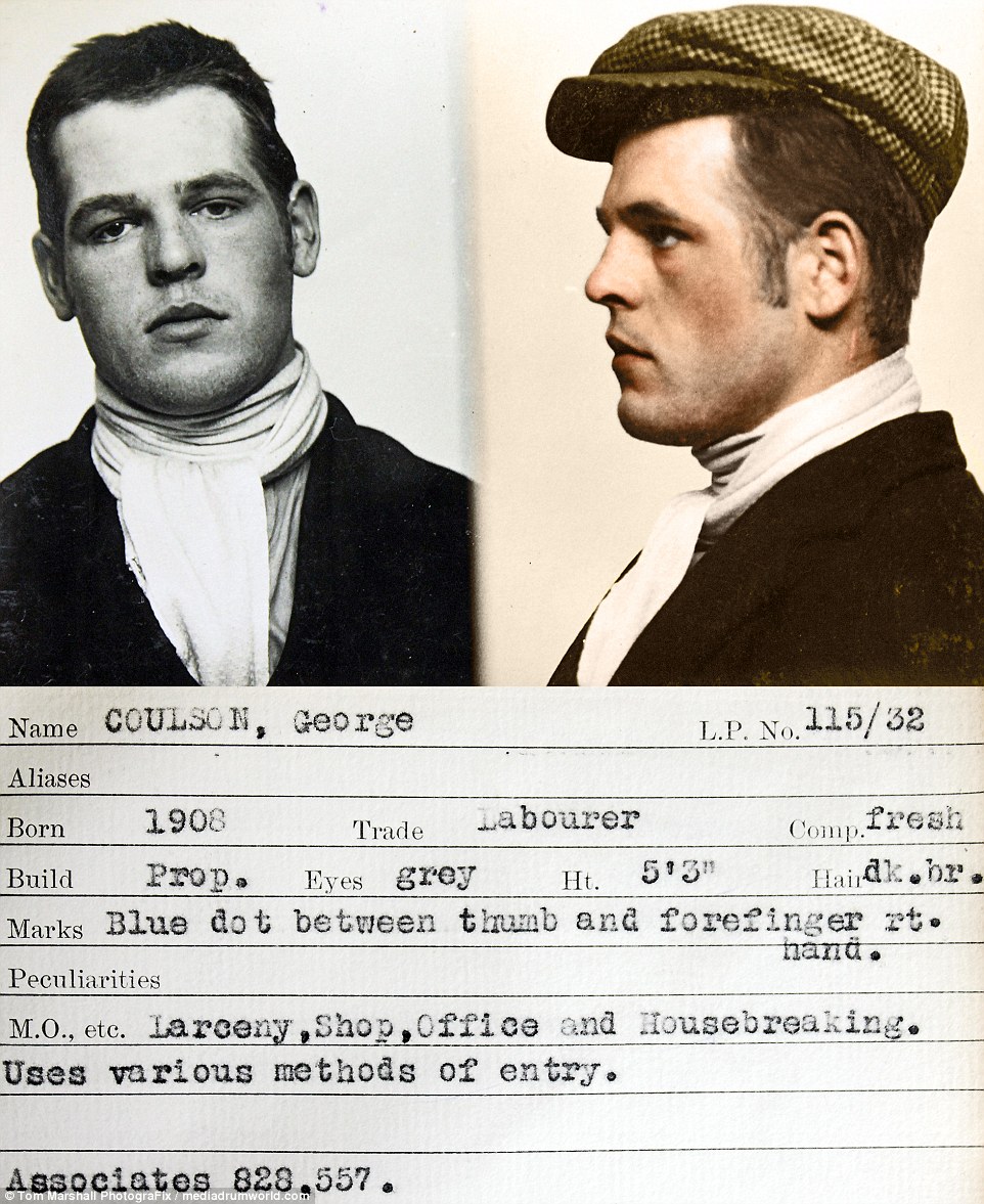 Фотография: Гоп-стоп, мы не боимся Скотленд-Ярд: цветные снимки преступников 1930-х №4 - BigPicture.ru