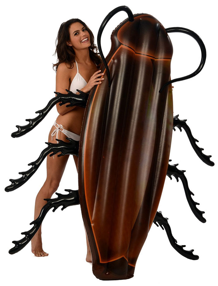 Фотография: Как насчет поплавать на огромном таракане? На Amazon продают матрас в форме жуткого насекомого №6 - BigPicture.ru