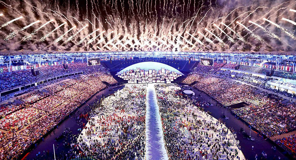 Фотография: Самые яркие моменты церемонии открытия летней Олимпиады в Рио-де-Жанейро №1 - BigPicture.ru