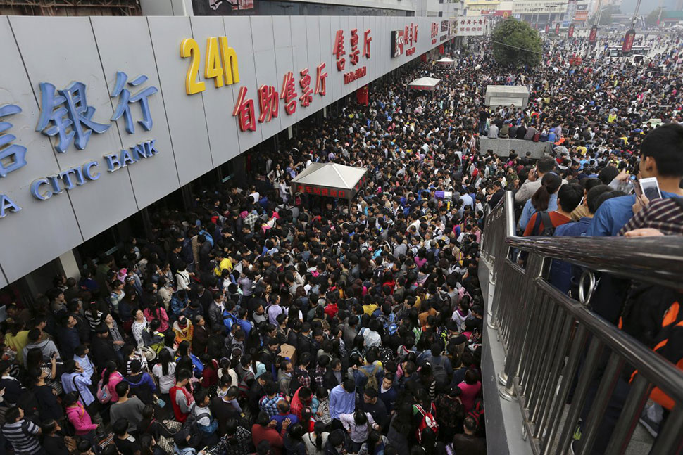 Фотография: 23 шокирующих фотографии о том, насколько много людей в Китае №11 - BigPicture.ru