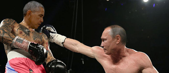 Фотография: Уничтожающий взгляд Обамы на Путина оказался в центре битвы фотожаб №12 - BigPicture.ru