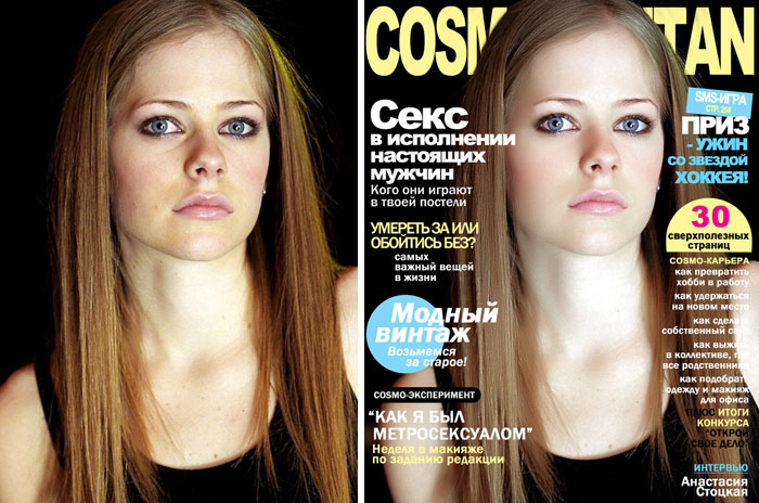 Фотография: Сплошной обман: 25 фотографий звезд до и после фотошопа №16 - BigPicture.ru