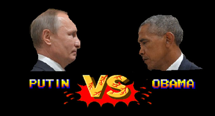 Фотография: Уничтожающий взгляд Обамы на Путина оказался в центре битвы фотожаб №17 - BigPicture.ru