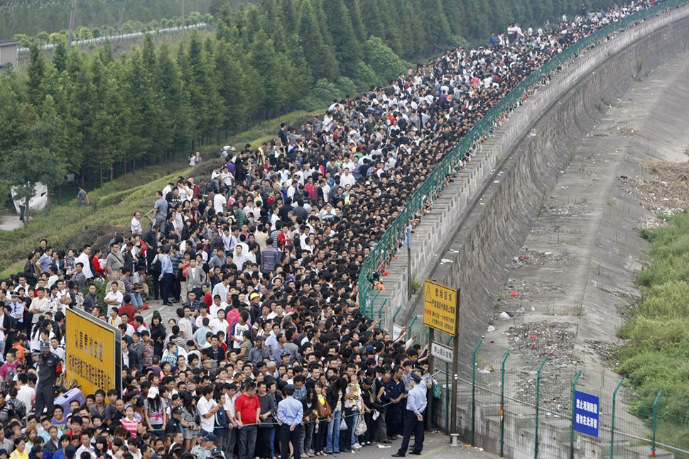 Фотография: 23 шокирующих фотографии о том, насколько много людей в Китае №22 - BigPicture.ru