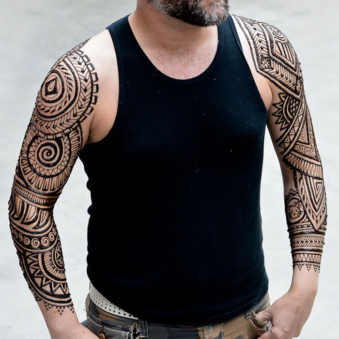 Фотография: Мужчины тоже делают татуировки хной, и это очень сексуально №7 - BigPicture.ru