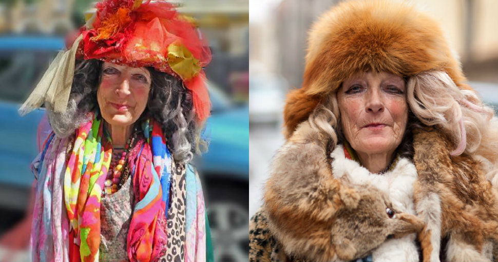 Фотография: 80-летняя бездомная из Вильнюса стала местной знаменитостью и настоящей иконой стиля №1 - BigPicture.ru