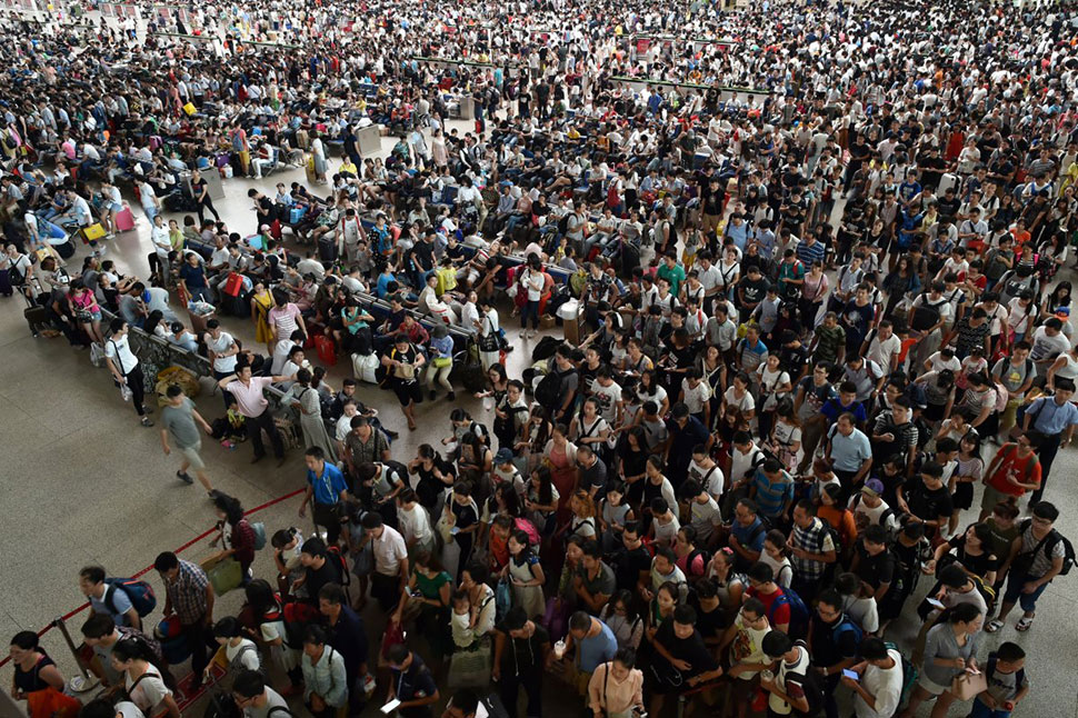 Фотография: 23 шокирующих фотографии о том, насколько много людей в Китае №9 - BigPicture.ru