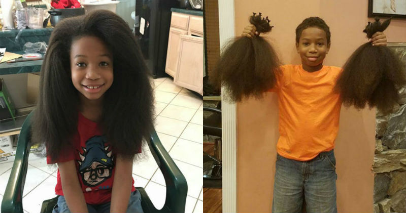 Фотография: 8-летний мальчик 2 года отращивал волосы, чтобы сделать парики для больных раком детей №1 - BigPicture.ru