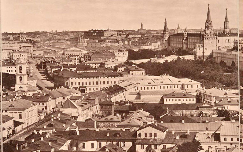 Фотография: Вид с храма Христа Спасителя: как выглядела Москва в 1867 году №1 - BigPicture.ru