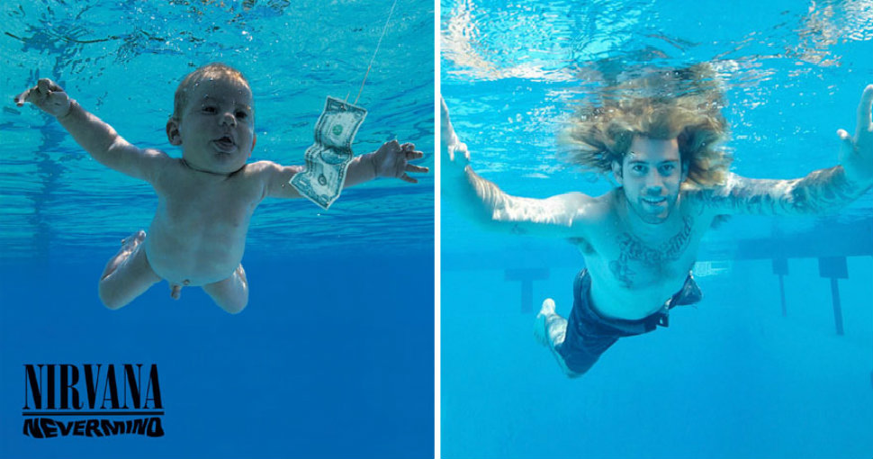 Фотография: Герой обложки Nevermind группы Nirvana воссоздал ее к 25-летию альбома №1 - BigPicture.ru