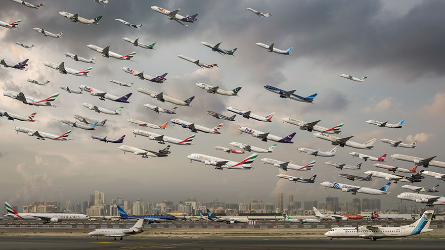 Фотография: Стаи железных птиц: как выглядят транспортные потоки в аэропортах мира №11 - BigPicture.ru