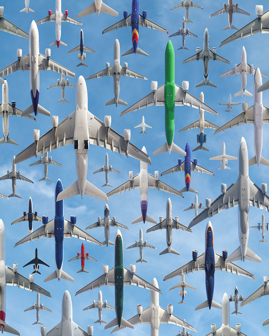 Фотография: Стаи железных птиц: как выглядят транспортные потоки в аэропортах мира №2 - BigPicture.ru