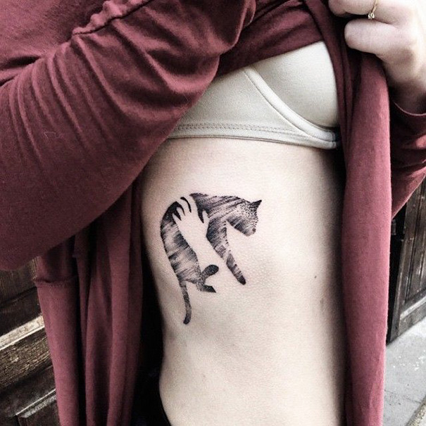 Фотография: 23 лучшие идеи татуировок для преданных любителей котиков №15 - BigPicture.ru