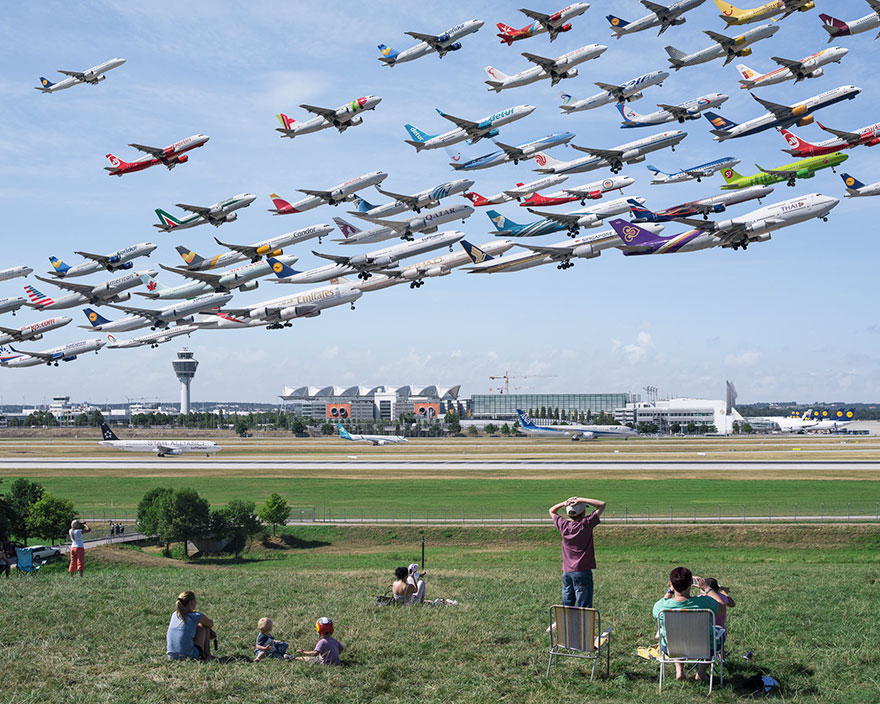 Фотография: Стаи железных птиц: как выглядят транспортные потоки в аэропортах мира №16 - BigPicture.ru